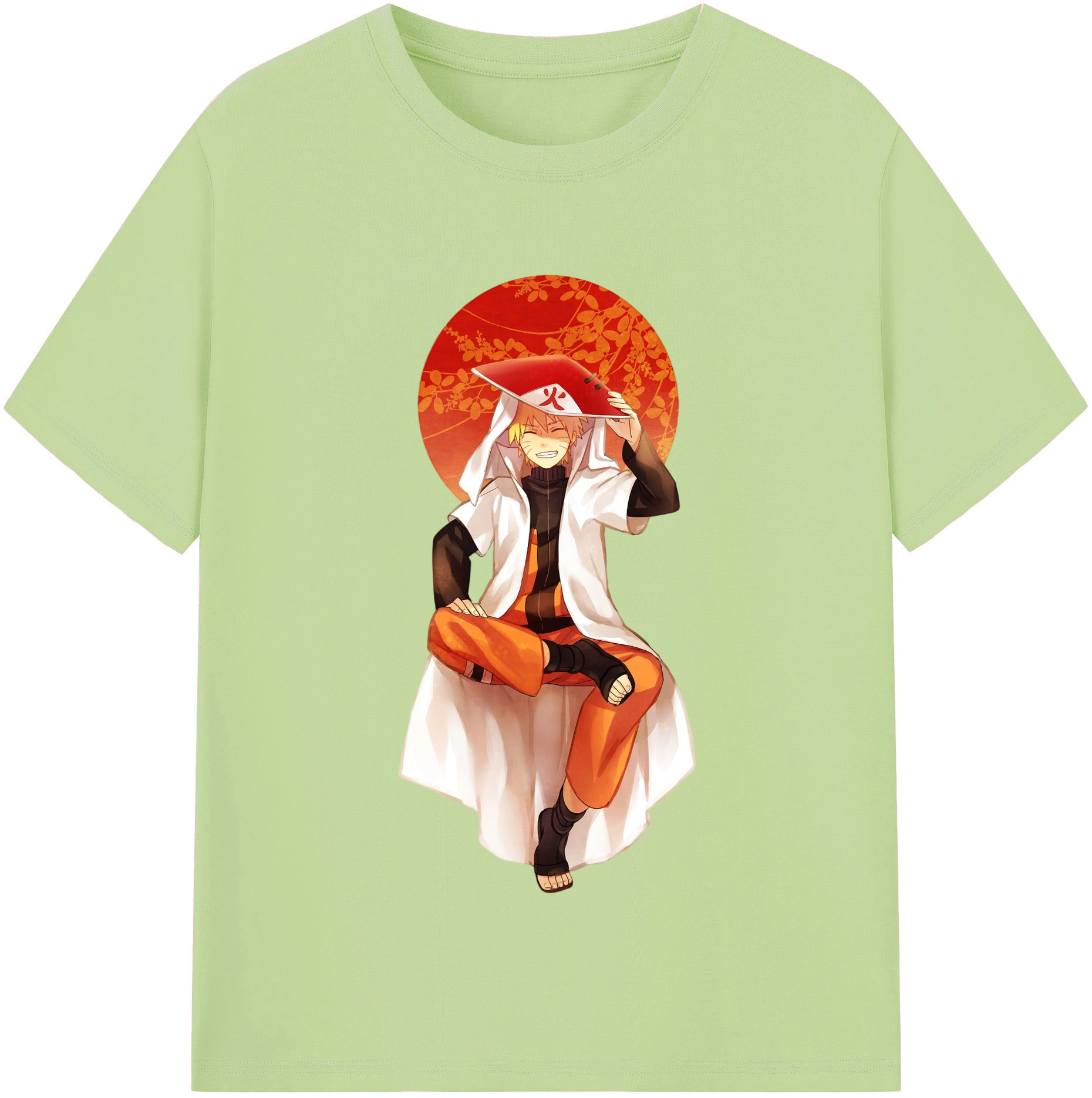 （画像用） NARUTO -ナルト- うずまき ナルト Uzumaki Naruto 綿100％半袖Tシャツ（フロントプリント）